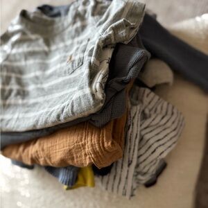 Striped Gray Kids Shirt